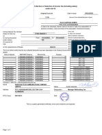 Certificate of Collection or Deduction of Income Tax (Including Salary) Under Rule 42