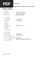 Physics Class 11 Derivation