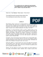 Evaluación de La Calidad de Agua Mediante Parámetros Fisicoquímicos y Microbiológicos Entre Cuerpos de Agua, de La Cuenca Media y Baja Del Río Tena