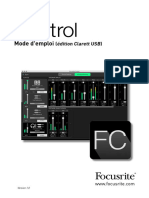 Focusrite Control Clarett USB User Guide FR