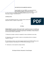 Contrato Prestação de Serviços em Marketing Digital - Minuta