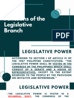 Lesson 8 Functions of The Legislative Branch