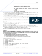 TP. Programmation Orientée Objet en Python