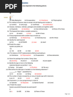 Choose The Correct Answers: (C) Inheritance