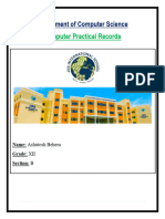 Ashutosh Behera - 12 B - IsC Computer Science Practical File