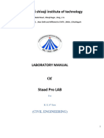 Staad Structure Lab Manual