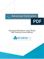 Advanced Estimation Manual