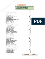 Attendance Sheets