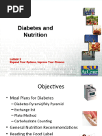 Nutrition and Diabeties