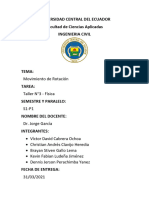 3 - Taller de Movimiento de Rotación