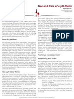 Use and Care of A PH Meter