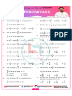 Percentage Practice Sheet - 01