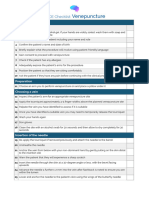 OSCE Checklist Venepuncture