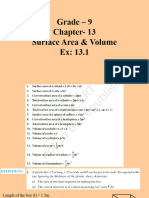 GR 9 CH 13-Surface Area and Volume Ex-13.1