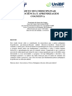 Projeto Multidiciplinar NEUROCIÊNCIA E APRENDIZAGEM - Francinete