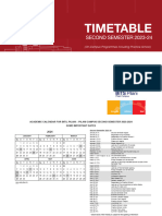 Timetable 08 Jan 2024