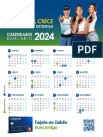 Calendario Pared Bancario 2024