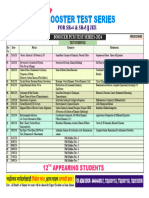 For - Jee Booster Test Series