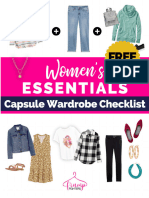 FREE Wardrobe Checklist For Womens Essentials Outfit Calendar