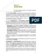 CLASE 7 - VIDEO 20.21. Prescripción. Conducta Temeraria y Maliciosa. Registración Laboral-Ley 24013 y 25323.