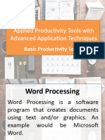 Applied Productivity Tools With Advanced Application Techniques