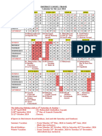 Thane District Court 2024 Calendar