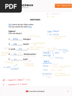 German A1 (Lesson 1 - 15)