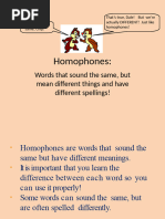 Homophones