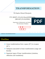 Lecture 2 (B) - Linear - Transformation