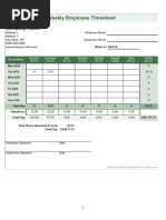 Employee Timesheet