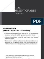 Historical Development of Arts