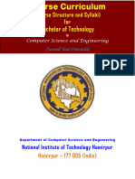 Bachelor of Technology: (Course Structure and Syllabi) For