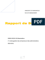 Rapport de Stage