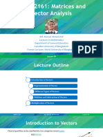 09 Matrices and Vector Analysis (Lesson 09)