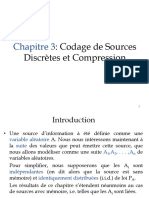 Chapitre 3 THI Codage de Sources Discrètes Et Compression 1