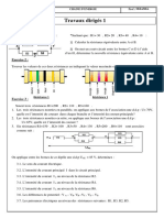 Travaux Dirigés 1: Exercice 1: Sachant Que: R1 30, R2 20, R3 40, R4 10