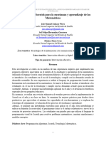 Uso Del Lenguaje Scratch para La Enseñanza y Aprendizaje de Las Matemáticas