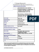 Credit Account Application (With T & C)