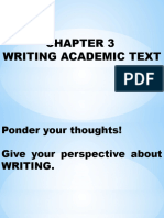 Lesson 3 Writing Academic Text