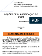 Aula 10 - Noções de Classificação Do Solo