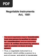 Negotiable Instrument