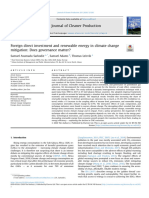 Foreign Direct Investment and Renewable Energy in Climate Change - A