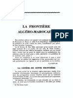 La Frontière Algéro-Marocaine