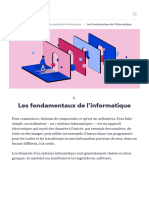 Chapitre 1 - Les Fondamentaux de L'informatique