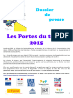 Portes Du Temps 2015 - Dossier de Presse