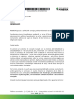 Reservado: Asunto: Respuesta A Solicitud de Concepto Jurídico Relacionado Con Servidumbre Minera