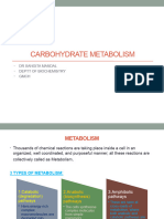 CARBOHYDRATE METABOLISM-DrSangita