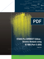 STAAD Pro CE - Seismic Analysis Using Is 1893 Part 1 2016 Das Bentley