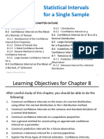 8 - Statistical Intervals For A Single Sample