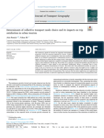 Determinants of Collective Transport Mode Choice and Its Impacts On Trip Satisfaction in Urban Tourism